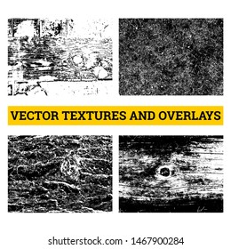 Abstract halftone vector illustration. Grunge textures and overlays for background and design.