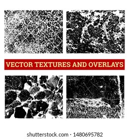 Abstract halftone vector illustration. Grunge textures and overlays for background and design.