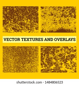Abstract halftone vector illustration. Grunge textures and overlays for background and design.