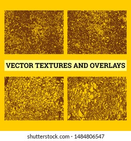 Abstract halftone vector illustration. Grunge textures and overlays for background and design.