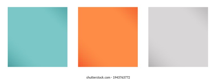 Abstract halftone wallpaper background set. Vector Illustration EPS10