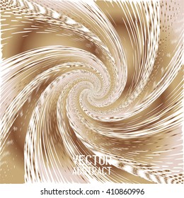 Abstract Halftone Wave Background. Bronze Dots Pattern. Vector Illustration