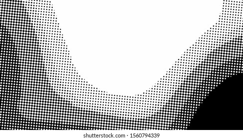 abstract halftone wave background. Curved gradient texture or pattern.