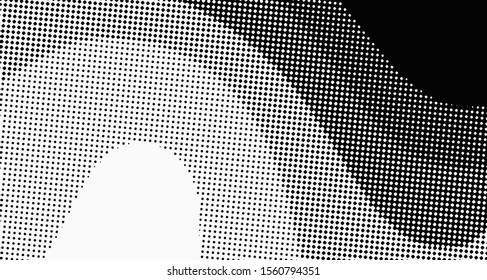 abstract halftone wave background. Curved gradient texture or pattern.