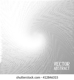 Abstract Halftone Wave Background. Grey Dots Pattern. Vector Illustration