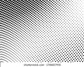 Fondo abstracto de la ola de medio tono. Patrón de masa monocromo. Textura de arte vectorial. Plantilla para imprimir en tarjetas de visita, carteles, papel de envoltura