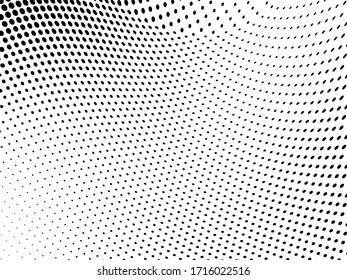 Abstrakter Halbtonhintergrund. Monochrome Grunge-Muster. Vektorillustration Kunsttextur. Muster für den Druck auf Visitenkarten, Plakaten, Packpapier