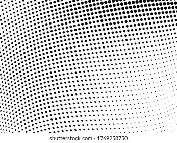 Resumen del fondo de la onda de medio tono. Patrón de fondo monocromo. Textura de arte vectorial. Plantilla para imprimir en tarjetas de visita, carteles, papel envolvente