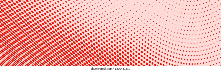 Abstract halftone wave background. Vintage art texture. Chaotic vector pattern. Template for printing on business cards, labels, badges