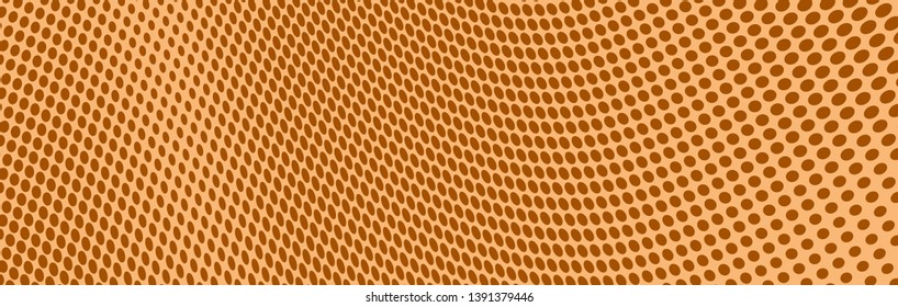 Abstract halftone wave background. Vintage art texture. Chaotic vector pattern. Template for printing on business cards, labels, badges