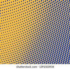 Abstract halftone wave background. Vintage art texture. Chaotic vector pattern. Template for printing on business cards, labels, badges
