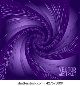 Abstract Halftone Wave Background. Violet Dots Pattern. Vector Illustration