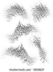 onda de semitono abstracta en blanco y negro