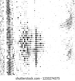 Abstract halftone wave of dots