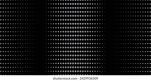 Fondo de puntos de onda de semitono abstracto. Patrón de grunge retorcido futurista, puntos modernos, círculos.