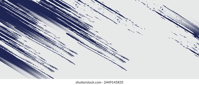 Abstrakter Halbton-Wellenpunkte-Hintergrund. Futuristische verdrehte Grunge-Muster, Punkte, Kreise. Vektorgrafik Moderne Optische Pop Art Textur für Poster, Visitenkarten und etc