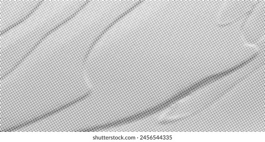 Abstract halftone wave dots background. Futuristic twisted grunge pattern, dots, circles. Vector modern optical pop art texture for posters, business cards and etc