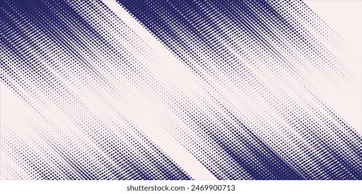 Abstract halftone wave dots background. Futuristic twisted grunge pattern, dots, circles.