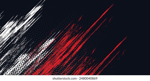 Abstract halftone wave dots background. Futuristic twisted grunge pattern, dots, circles. Vector modern optical pop art texture for posters, business cards and