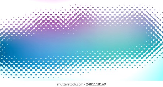 Abstract halftone wave dots background. Futuristic twisted grunge pattern, dots, circles. Vector modern optical pop art texture for posters, business cards and etc