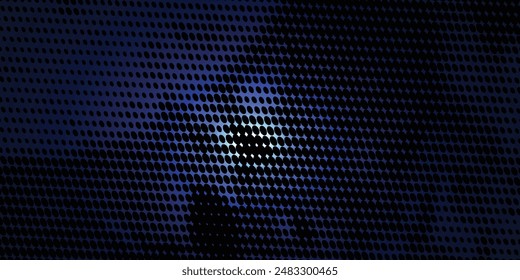 Abstract halftone wave dots background. Futuristic twisted grunge pattern, dots, circles. Vector modern optical pop art texture for posters, business cards and etc
