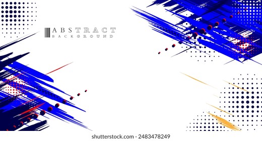 Abstract halftone wave dots background. Futuristic twisted grunge pattern, dots, circles. Vector modern optical pop art texture. colorful and energetic