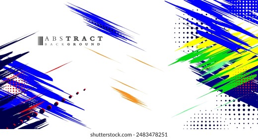 Abstract halftone wave dots background. Futuristic twisted grunge pattern, dots, circles. Vector modern optical pop art texture. colorful and energetic