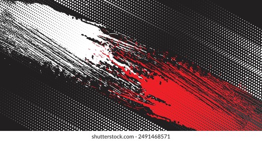 Abstract halftone wave dots background. Futuristic twisted grunge pattern, dots, circles. Vector modern optical pop art texture for posters, business cards and etc