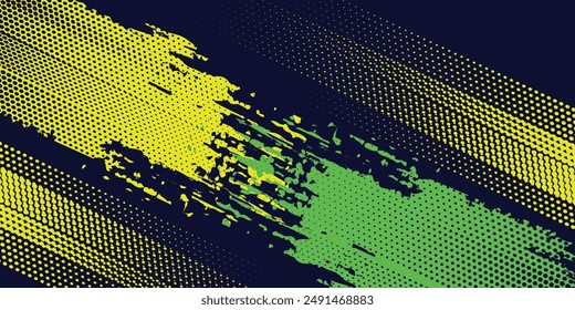 Abstract halftone wave dots background. Futuristic twisted grunge pattern, dots, circles. Vector modern optical pop art texture for posters, business cards and etc