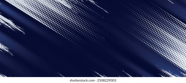 Abstract halftone wave dots background. Futuristic twisted grunge pattern, dots, circles. Vector modern optical pop art texture for posters