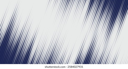 Abstract halftone wave dots background. Futuristic twisted grunge pattern, dots, circles. Vector modern optical pop art texture