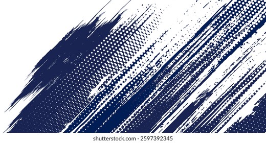 Abstract halftone wave dots background. Futuristic twisted grunge pattern, dots, circles. Vector modern optical pop art texture for posters, business  art
