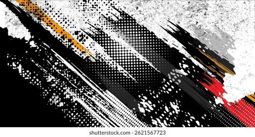 Abstract halftone wave dots background. Futuristic twisted grunge pattern, dots, circles. Vector modern optical pop art texture for posters, business cards and