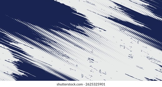 Abstrakte Rasterwelle Punkte Hintergrund. Futuristisches verdrehtes Grunge-Muster, Punkte, Kreise. Vektormoderne optische Pop Art Textur für Poster, Visitenkarten und so weiter