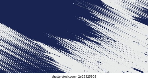 Fundo de pontos de onda de meio-tom abstrato. Padrão de grunge retorcido futurista, pontos, círculos. Vetor moderno óptico pop art textura para cartazes, cartões de visita e etc