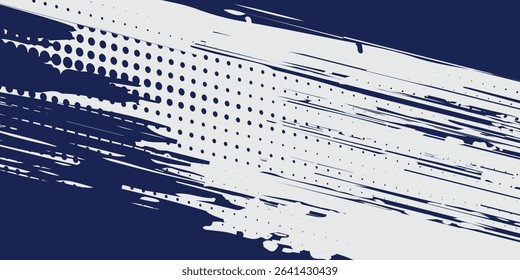 Abstract halftone wave dots background. Futuristic twisted grunge pattern, dots, circles. Vector modern optical pop art texture