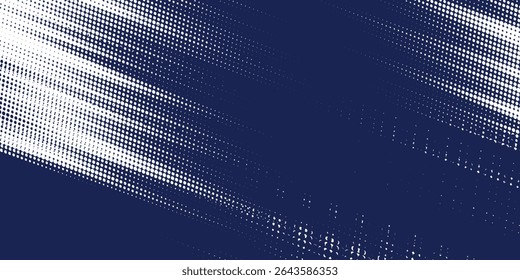 Abstract halftone wave dots background. Futuristic twisted grunge pattern, dots, circles. modern vector