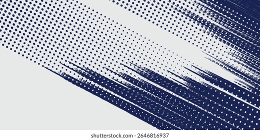 Fondo de puntos de onda de semitono Abstractas. Patrón de grunge retorcido futurista, puntos, círculos. Vector de textura de arte pop óptico moderno para carteles, tarjetas de visita y etc