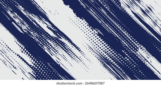 Fundo de pontos de onda de meio-tom abstrato. Padrão de grunge retorcido futurista, pontos, círculos. Vetor moderno óptico pop art textura para cartazes, cartões de visita e etc