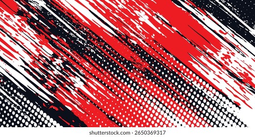 Fundo de pontos de onda de meio-tom abstrato. Padrão de grunge retorcido futurista, pontos, círculos. Vetor moderno óptico pop art textura para cartazes, cartões de visita e