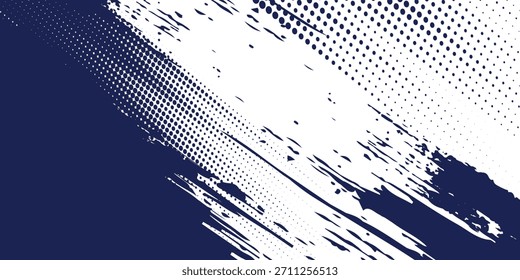 Fondo de puntos de onda de semitono Abstractas. Patrón de grunge retorcido futurista, puntos, círculos. Vector de textura de arte pop óptico moderno para carteles, tarjetas de visita y etc 