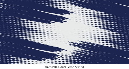 Fondo de puntos de onda de semitono Abstractas. Patrón de grunge retorcido futurista, puntos, círculos. Vector de textura de arte pop óptico moderno para carteles, tarjetas de visita y etc