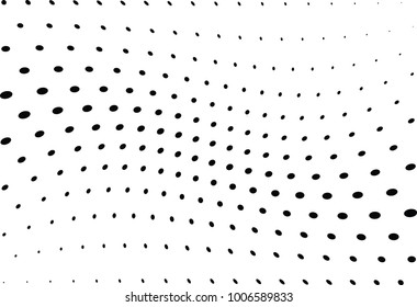 Abstract halftone wave dotted background. Futuristic twisted grunge pattern, dot, circles.  Vector modern optical pop art texture for posters, business cards, cover, labels mock-up, stickers layout