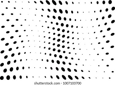Abstract halftone wave dotted background. Futuristic twisted grunge pattern, dot, circles.  Vector modern optical pop art texture for posters, business cards, cover, labels mock-up, stickers layout