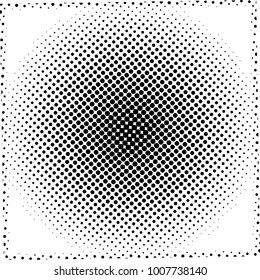 Abstract halftone wave dotted background. Futuristic grunge pattern, dot, circles. Vector modern optical pop art texture for posters, sites, business cards, cover, labels mock-up