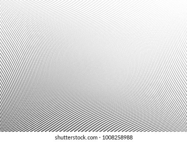 Ola de semitonos abstracta salpicada de fondo. Futurista estampado de trituro, punto, círculos.  Textura moderna de arte pop óptico vectorial para carteles, tarjetas de visita, portada, maqueta de etiquetas, diseño de etiquetas
