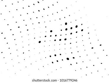 Abstract halftone wave dotted background. Futuristic twisted grunge pattern, dot, circles.  Vector modern optical pop art texture for posters, business cards, cover, labels mock-up, stickers layout