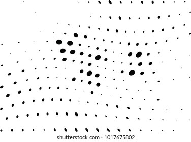 Abstract halftone wave dotted background. Futuristic twisted grunge pattern, dot, circles.  Vector modern optical pop art texture for posters, business cards, cover, labels mock-up, stickers layout