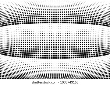 Abstract halftone wave dotted background. Halftone  grunge pattern with square.  Vector halftone modern pop art texture for poster, site, cover, business cards, postcard, art labels layout, sticker.
