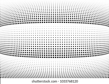 Abstract halftone wave dotted background. Halftone  grunge pattern with square.  Vector halftone modern pop art texture for poster, site, cover, business cards, postcard, art labels layout, sticker.